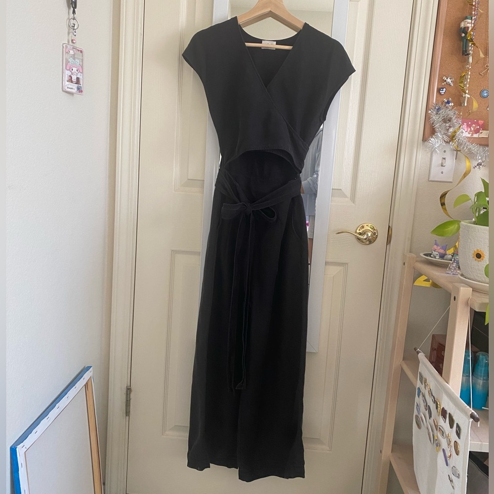 Aritzia Wilfred Brax Jumpsuit Black 0